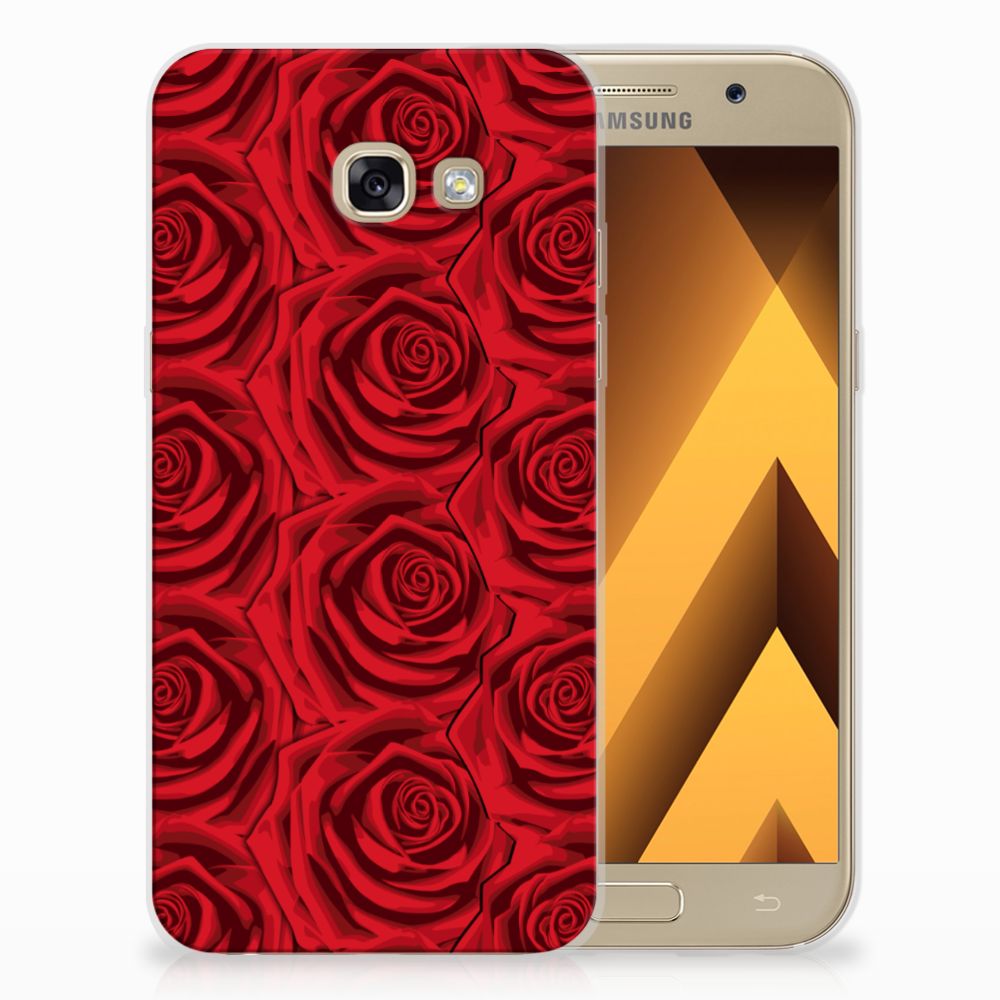 Samsung Galaxy A5 2017 TPU Case Red Roses