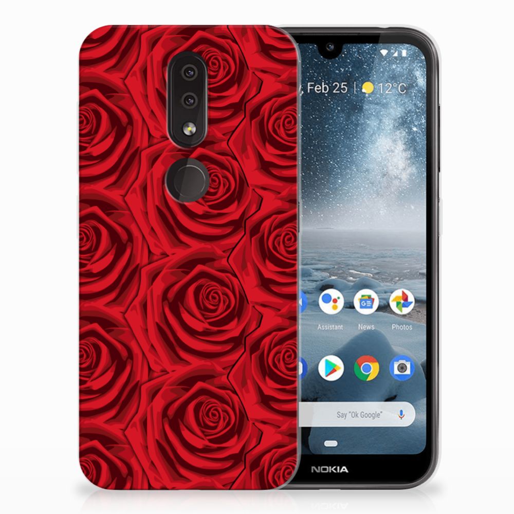 Nokia 4.2 TPU Case Red Roses