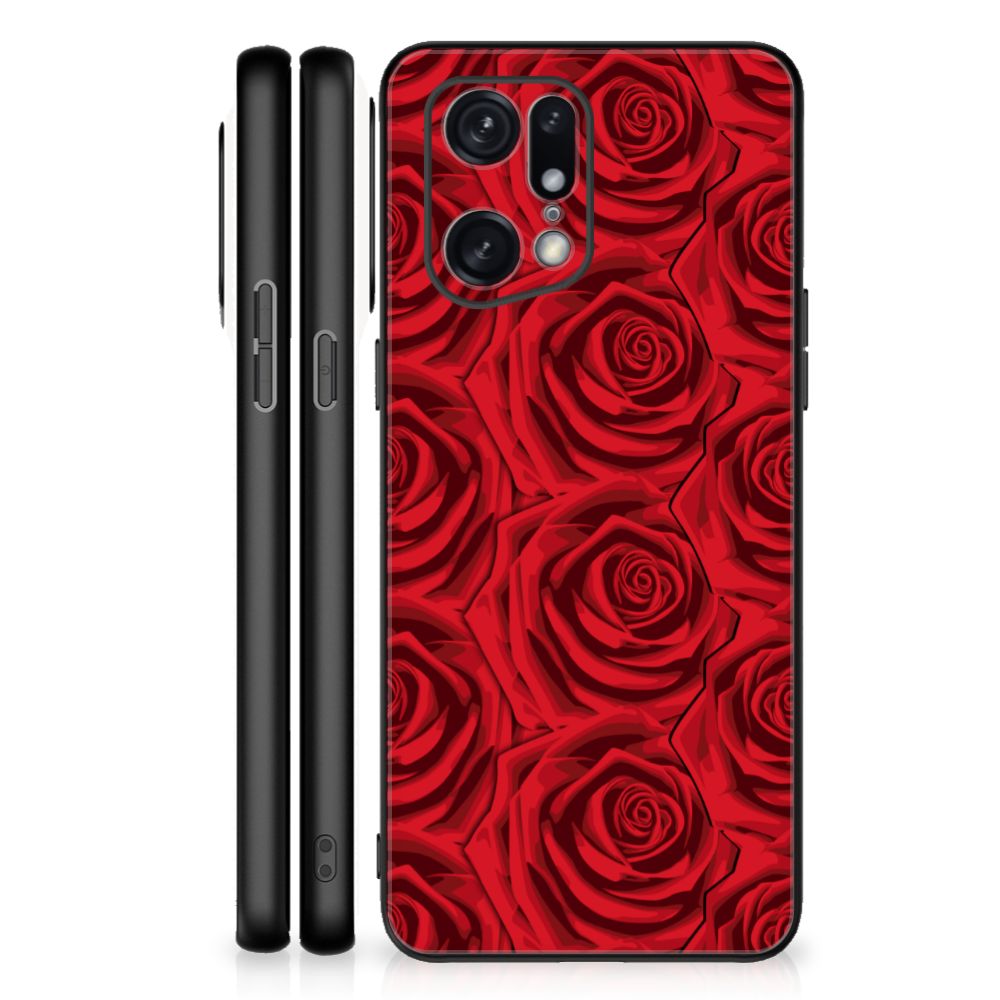 OPPO Find X5 Pro Bloemen Hoesje Red Roses