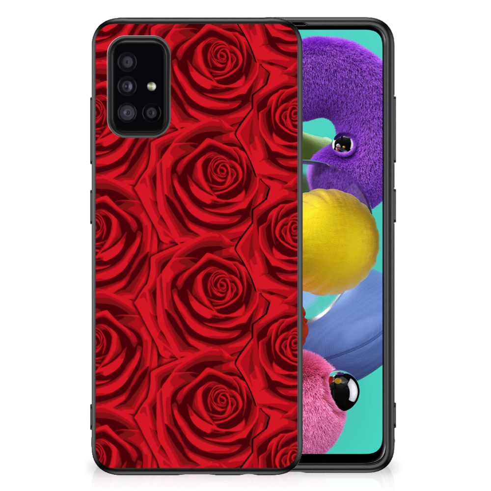 Samsung Galaxy A51 Skin Case Red Roses