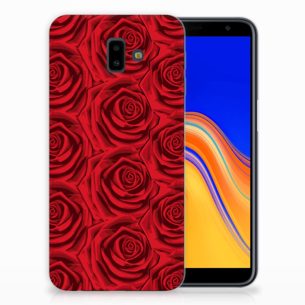Samsung Galaxy J6 Plus (2018) TPU Case Red Roses
