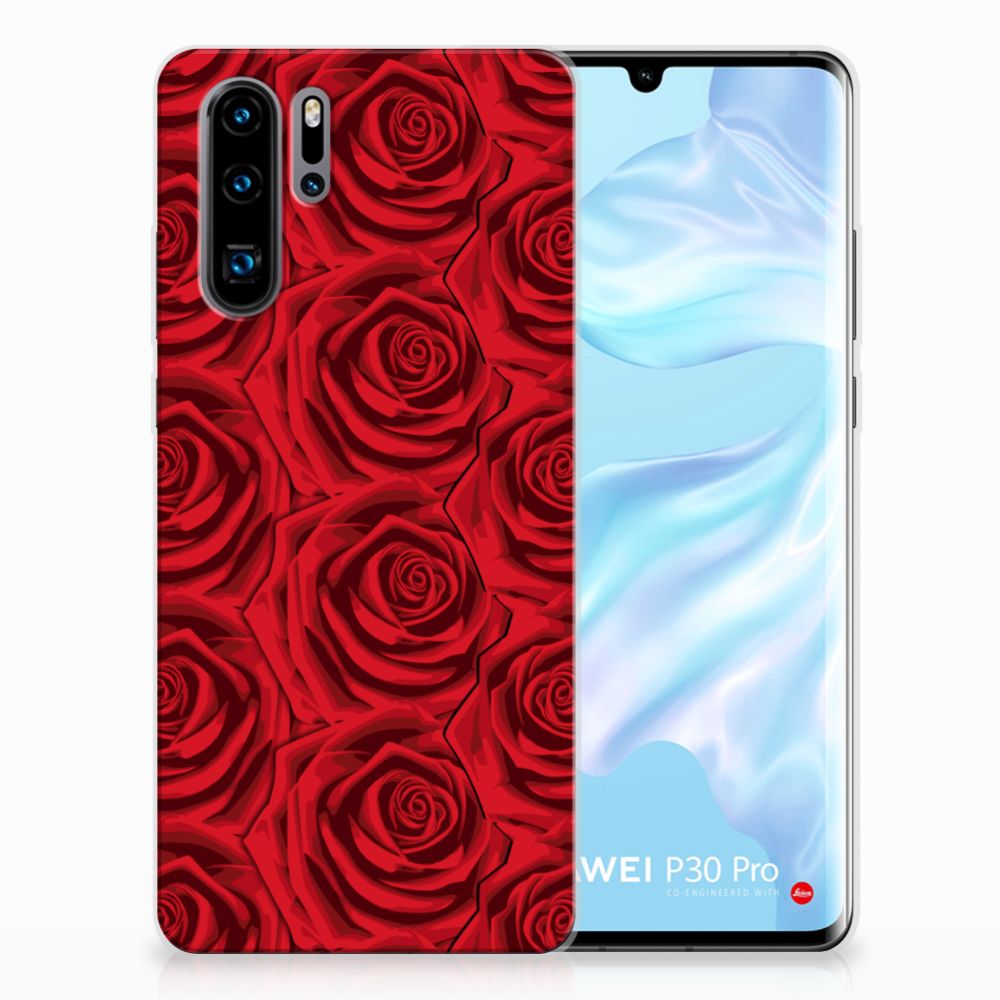 Huawei P30 Pro TPU Case Red Roses