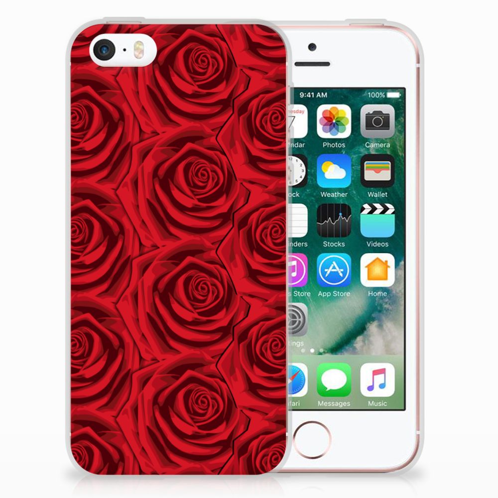 Apple iPhone SE | 5S TPU Case Red Roses