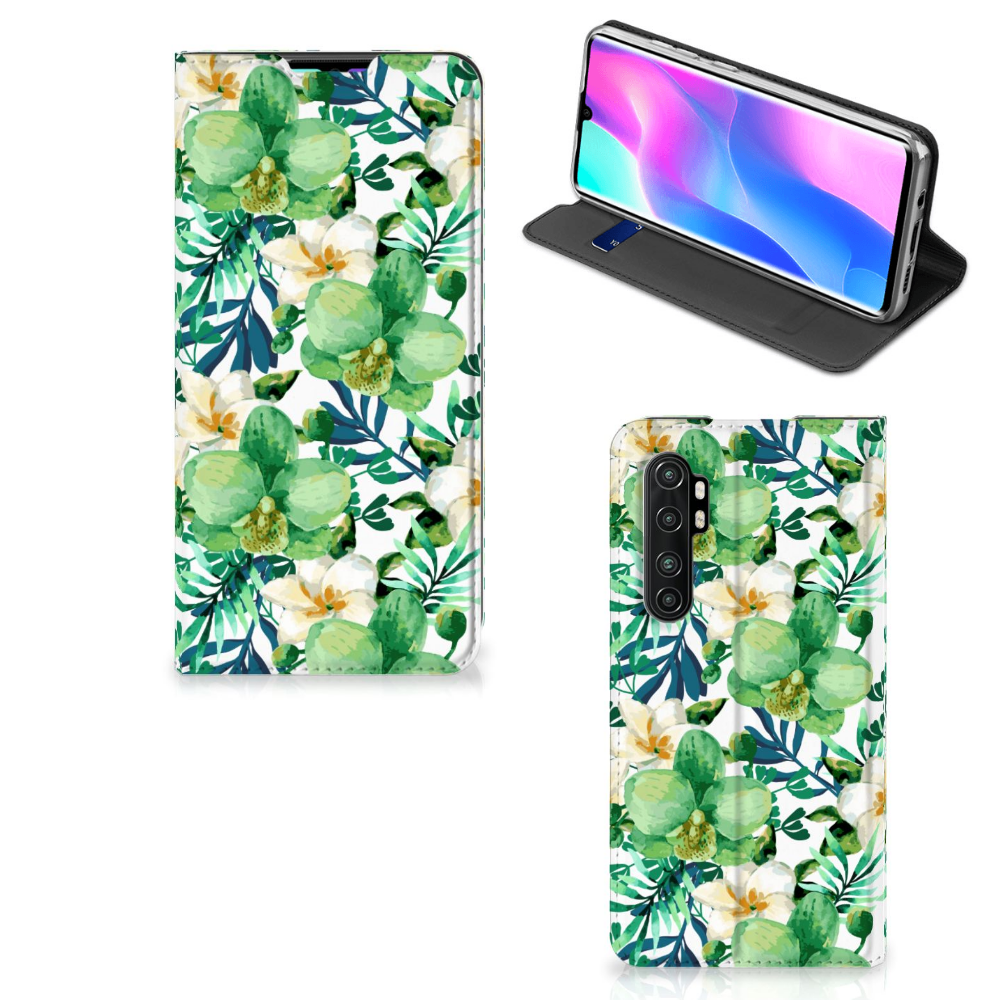 Xiaomi Mi Note 10 Lite Smart Cover Orchidee Groen