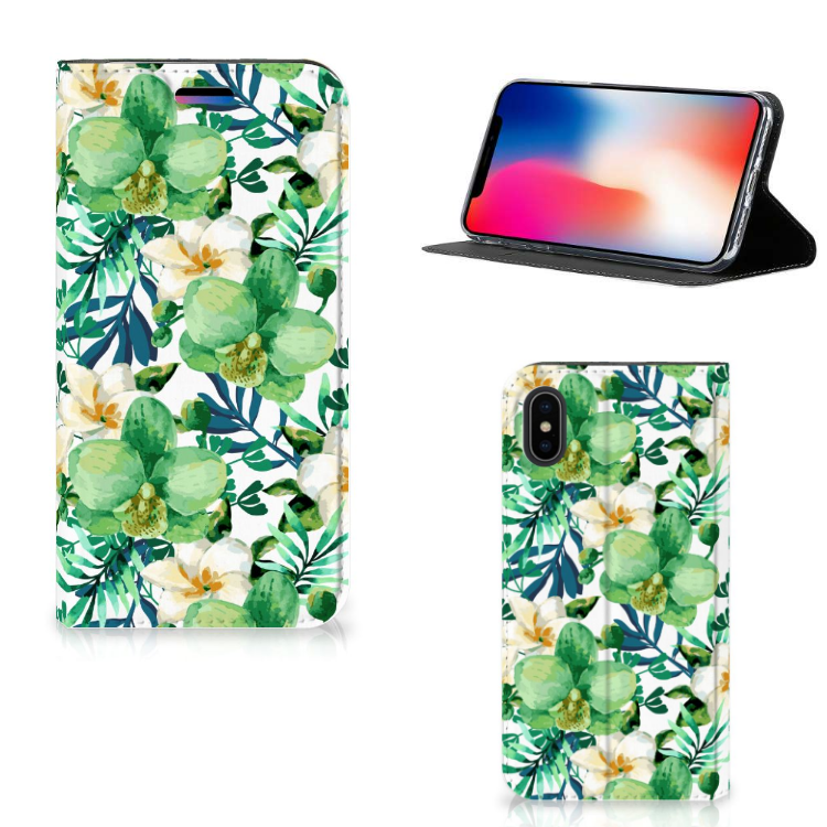 Apple iPhone X | Xs Smart Cover Orchidee Groen