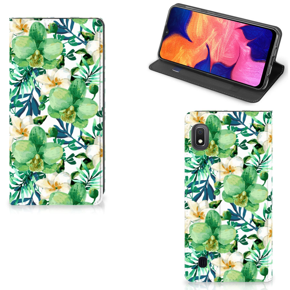 Samsung Galaxy A10 Smart Cover Orchidee Groen