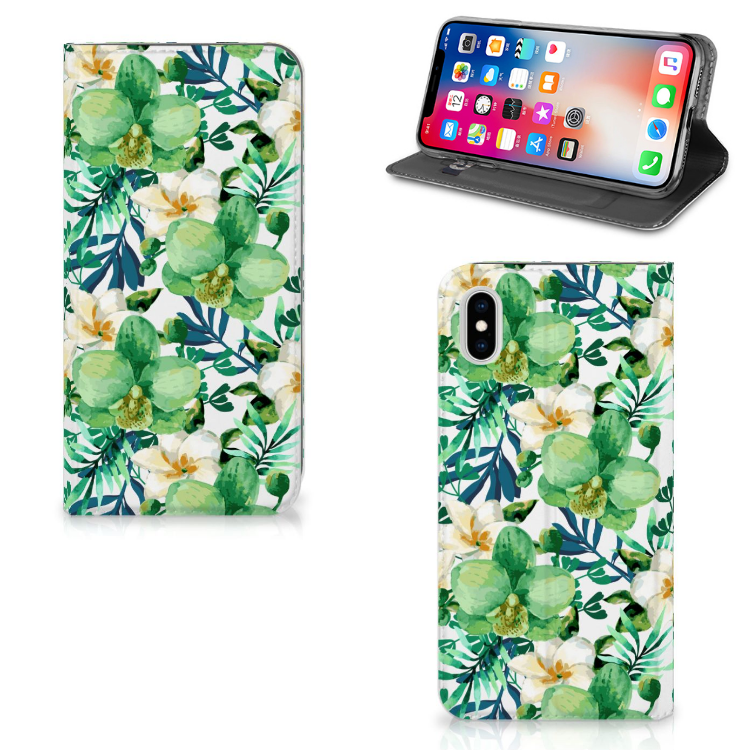 Apple iPhone Xs Max Smart Cover Orchidee Groen