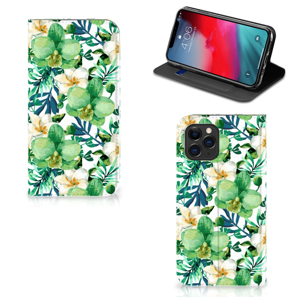 Apple iPhone 11 Pro Smart Cover Orchidee Groen