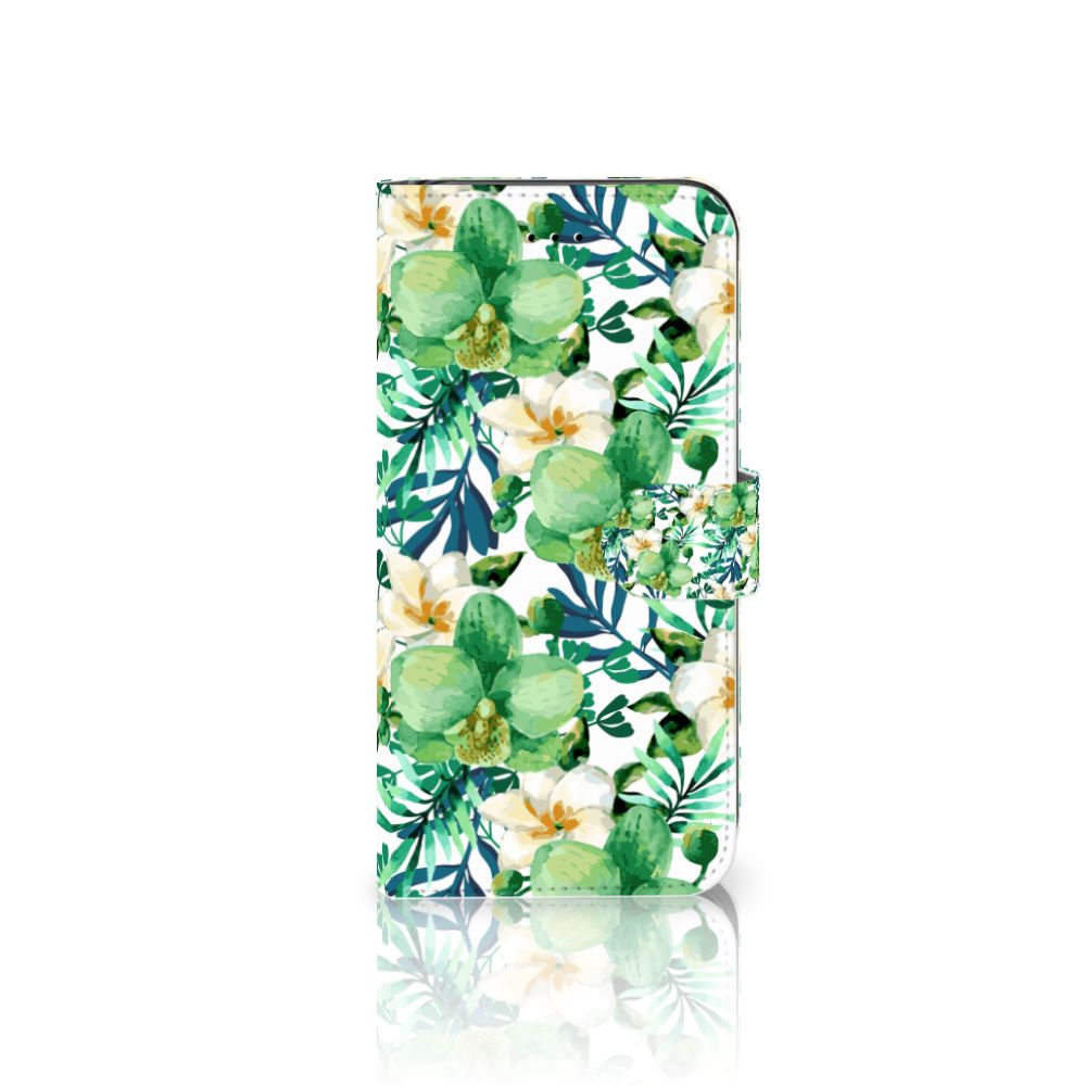 Apple iPhone 7 Plus | 8 Plus Hoesje Orchidee Groen