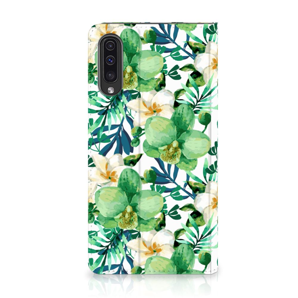 Samsung Galaxy A50 Smart Cover Orchidee Groen