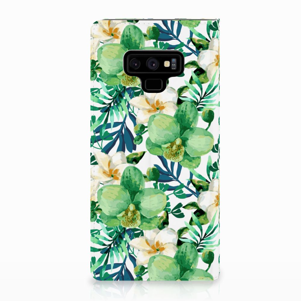 Samsung Galaxy Note 9 Smart Cover Orchidee Groen