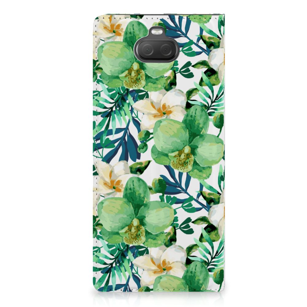 Sony Xperia 10 Plus Smart Cover Orchidee Groen