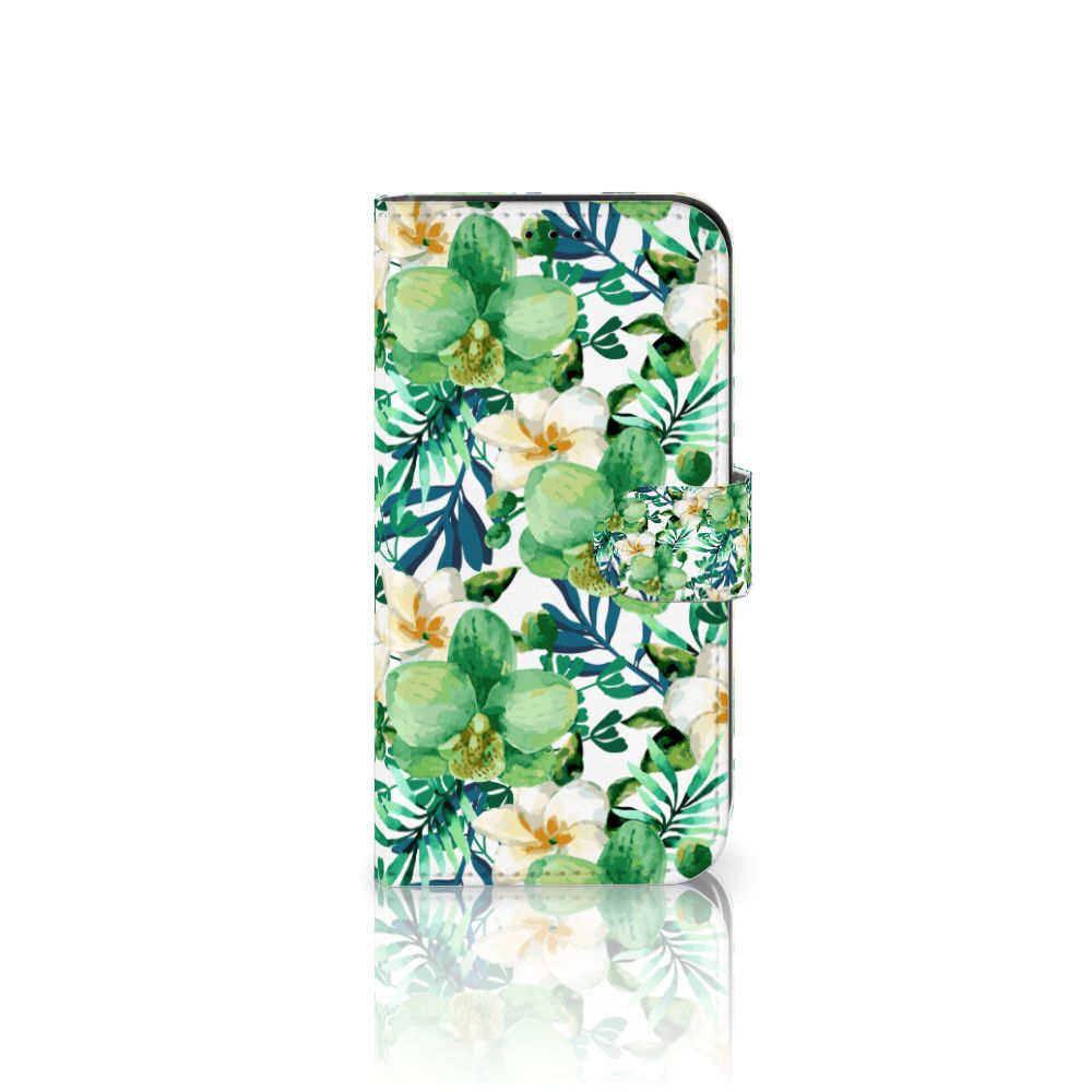 Apple iPhone 13 Hoesje Orchidee Groen