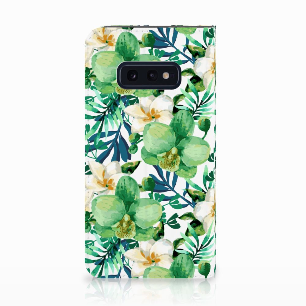 Samsung Galaxy S10e Smart Cover Orchidee Groen