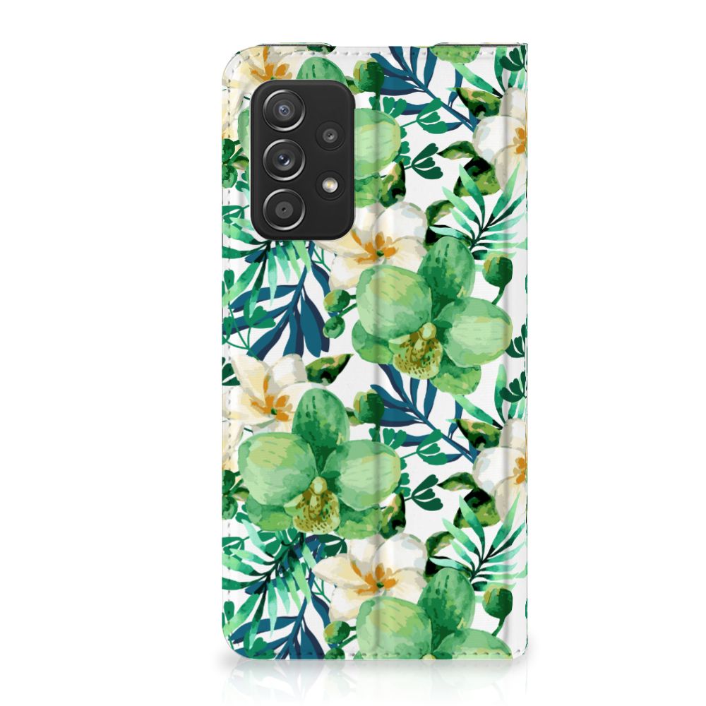 Samsung Galaxy A52 Smart Cover Orchidee Groen