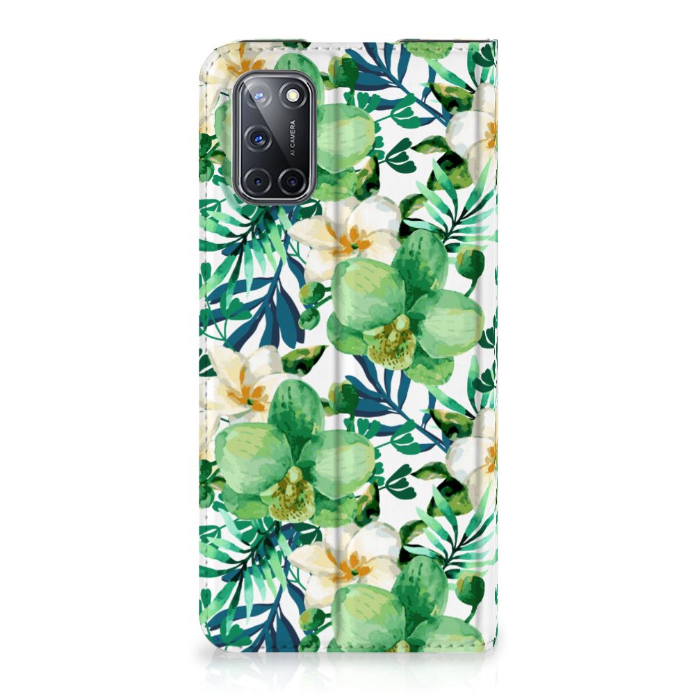 OPPO A52 | A72 Smart Cover Orchidee Groen