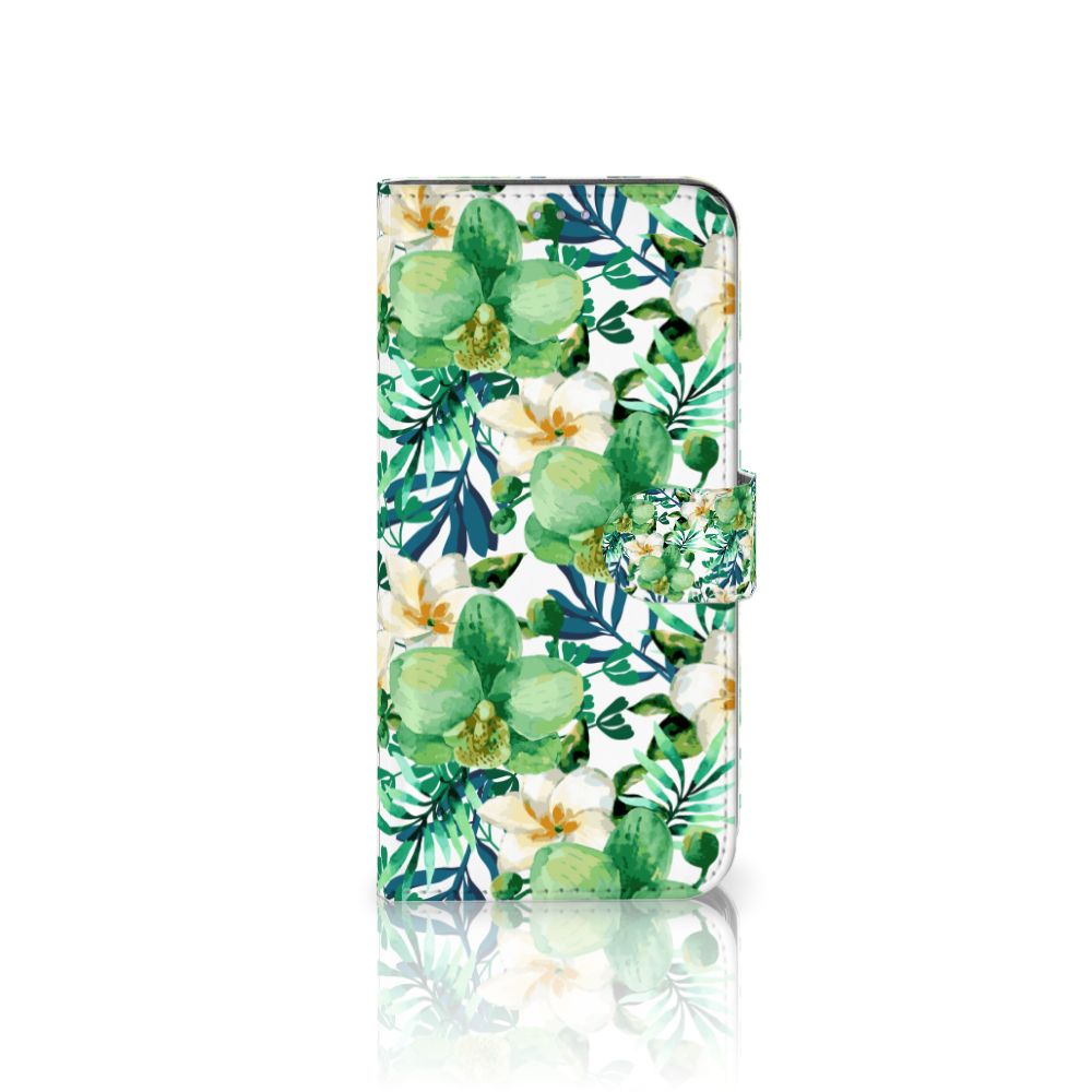 Samsung Galaxy A31 Hoesje Orchidee Groen