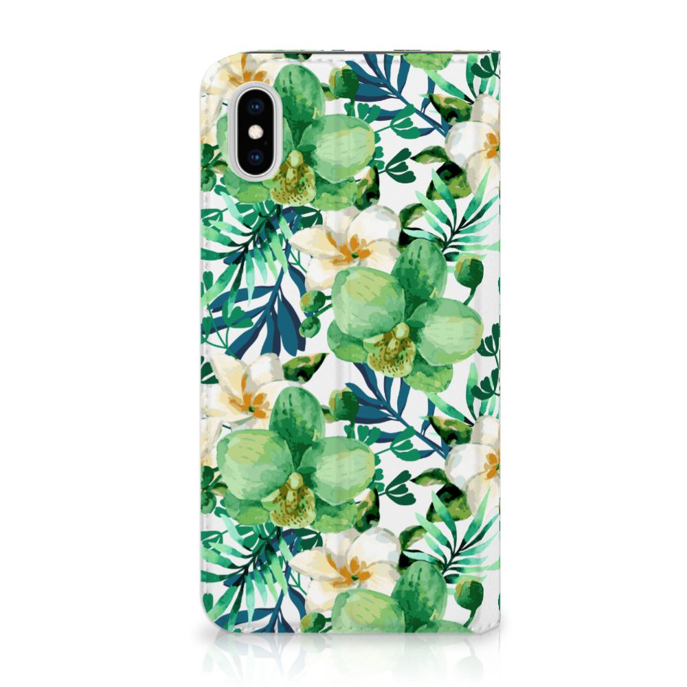 Apple iPhone Xs Max Smart Cover Orchidee Groen