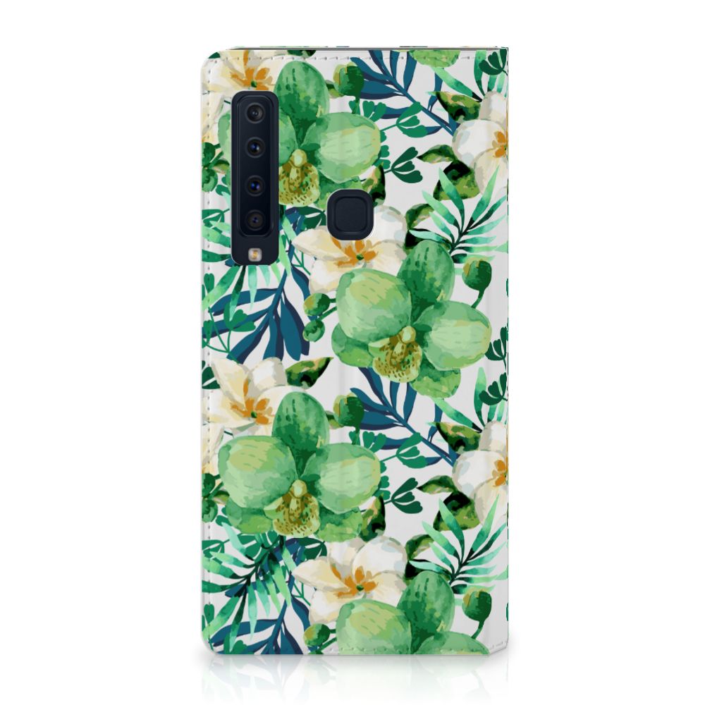 Samsung Galaxy A9 (2018) Smart Cover Orchidee Groen