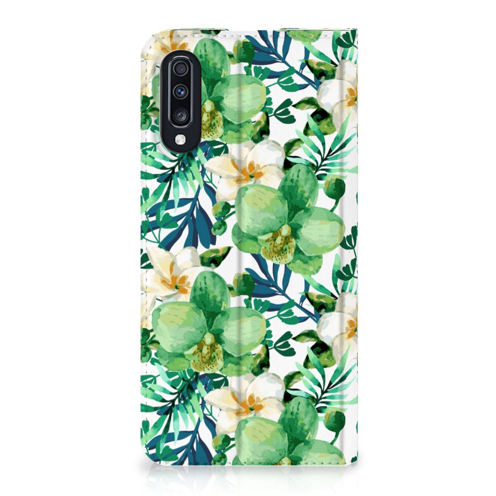 Samsung Galaxy A70 Smart Cover Orchidee Groen