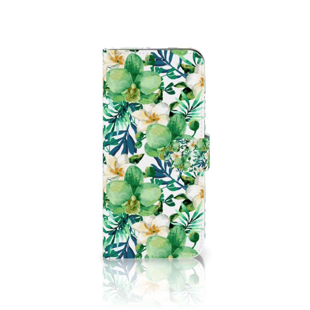 Samsung Galaxy A50 Hoesje Orchidee Groen