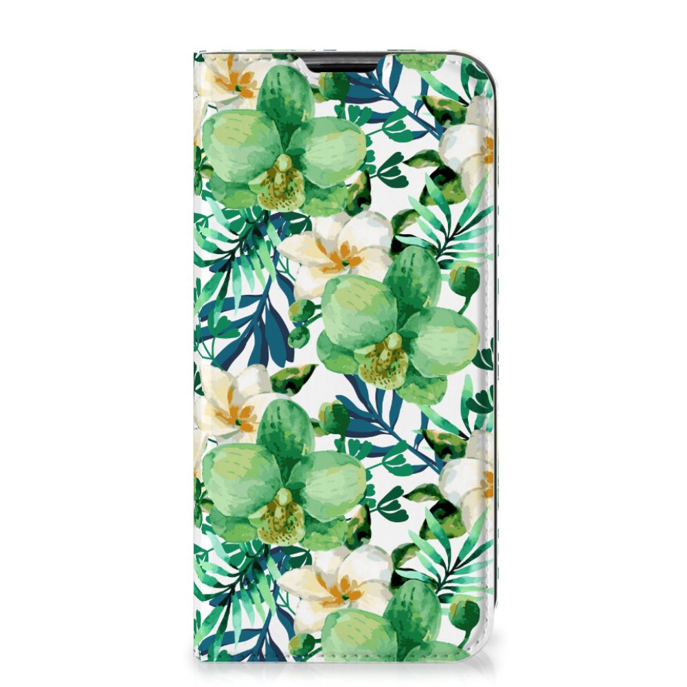 Huawei P40 Lite Smart Cover Orchidee Groen