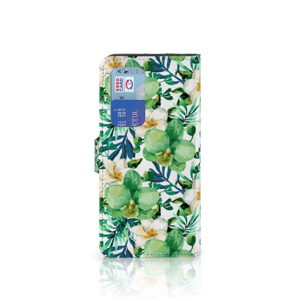 Huawei P40 Pro Hoesje Orchidee Groen