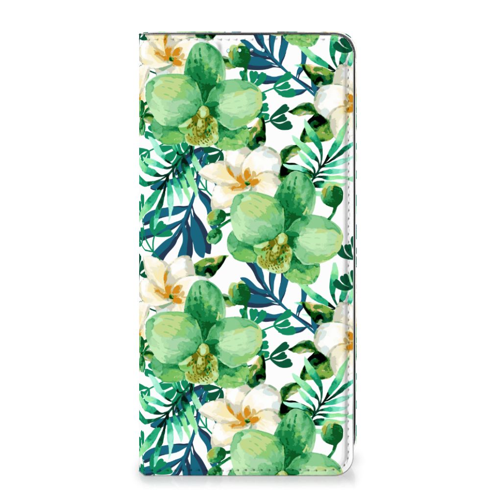 Samsung Galaxy A71 Smart Cover Orchidee Groen