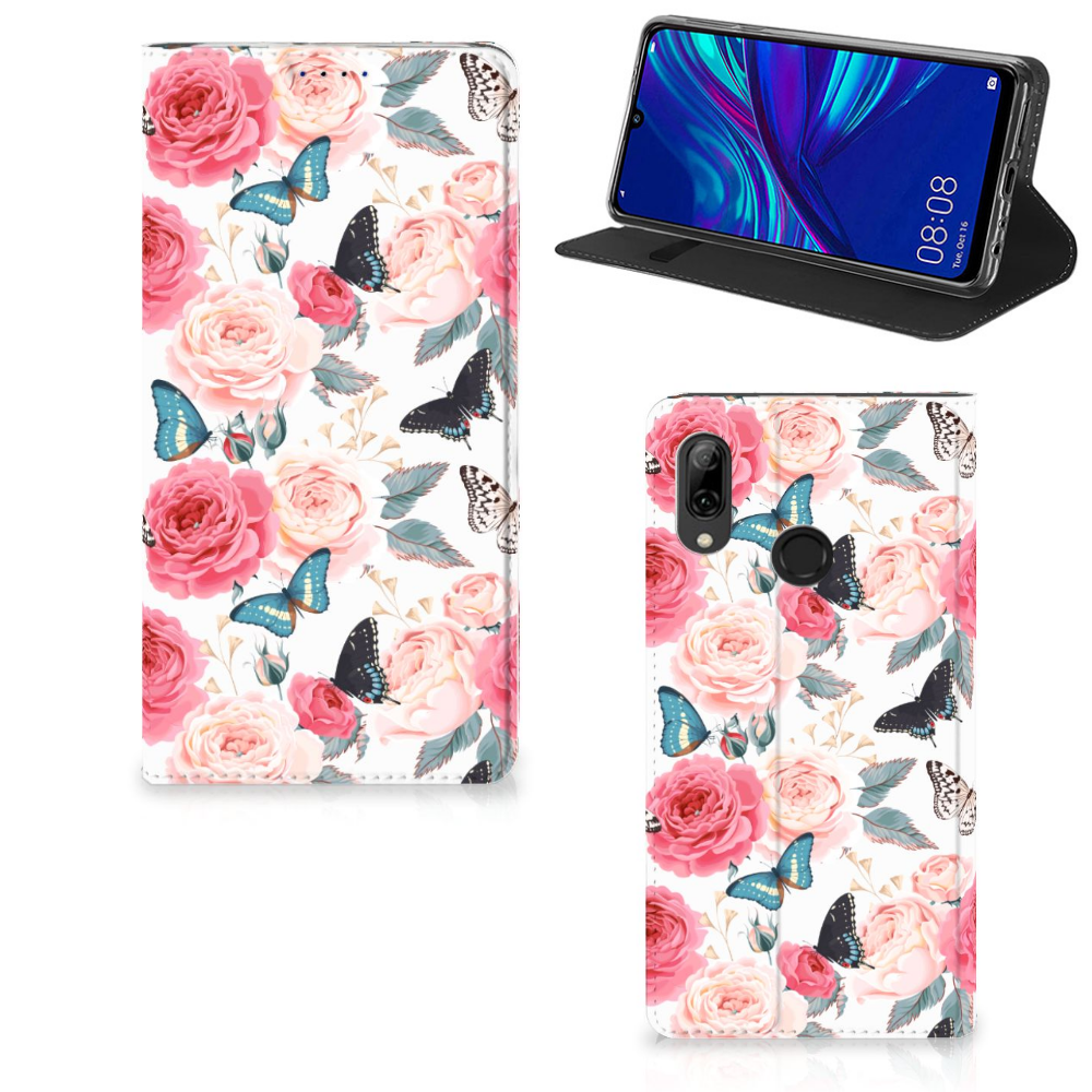 Huawei P Smart (2019) Smart Cover Butterfly Roses