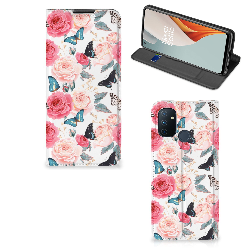 OnePlus Nord N100 Smart Cover Butterfly Roses