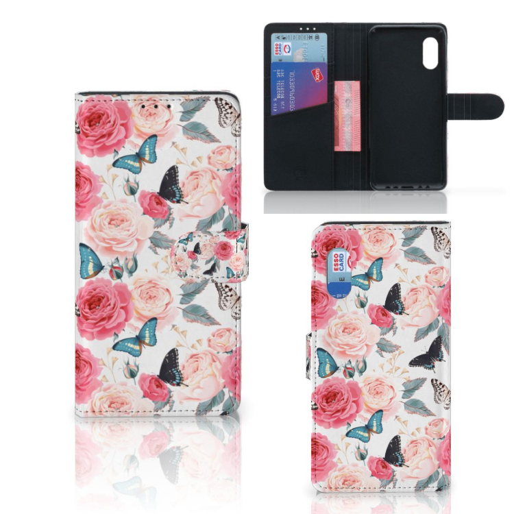 Samsung Xcover Pro Hoesje Butterfly Roses
