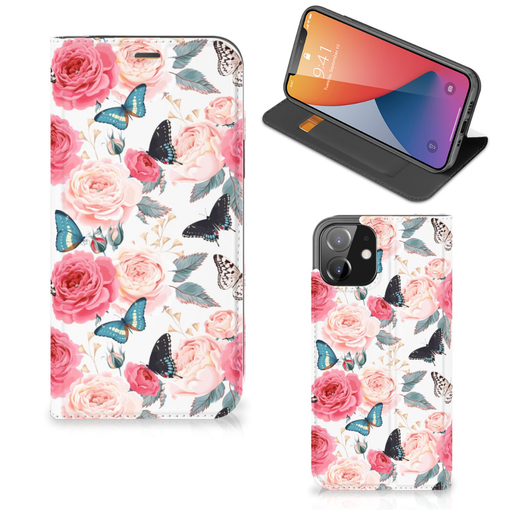 iPhone 12 | iPhone 12 Pro Smart Cover Butterfly Roses
