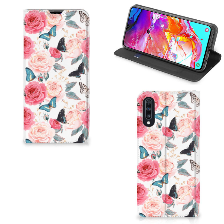 Samsung Galaxy A70 Smart Cover Butterfly Roses