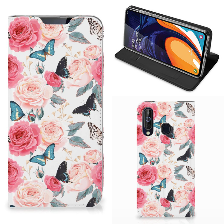Samsung Galaxy A60 Smart Cover Butterfly Roses