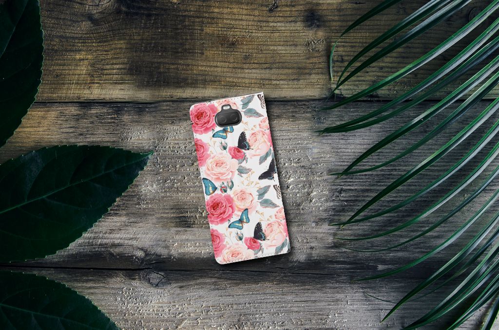 Sony Xperia 10 Smart Cover Butterfly Roses