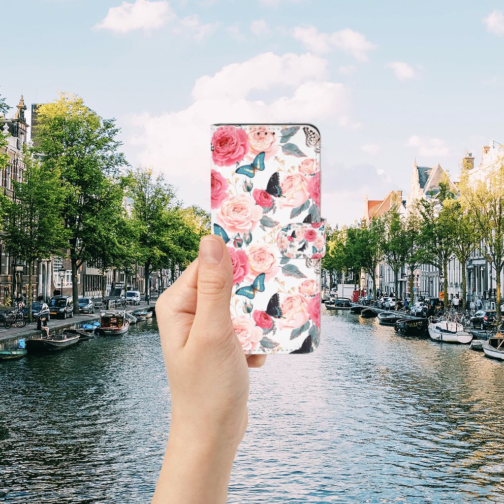 OnePlus Nord 2 5G Hoesje Butterfly Roses