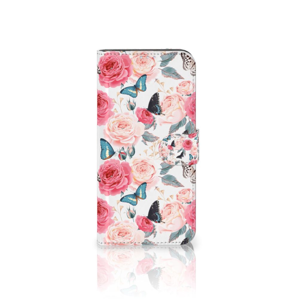 Motorola G8 Power Hoesje Butterfly Roses