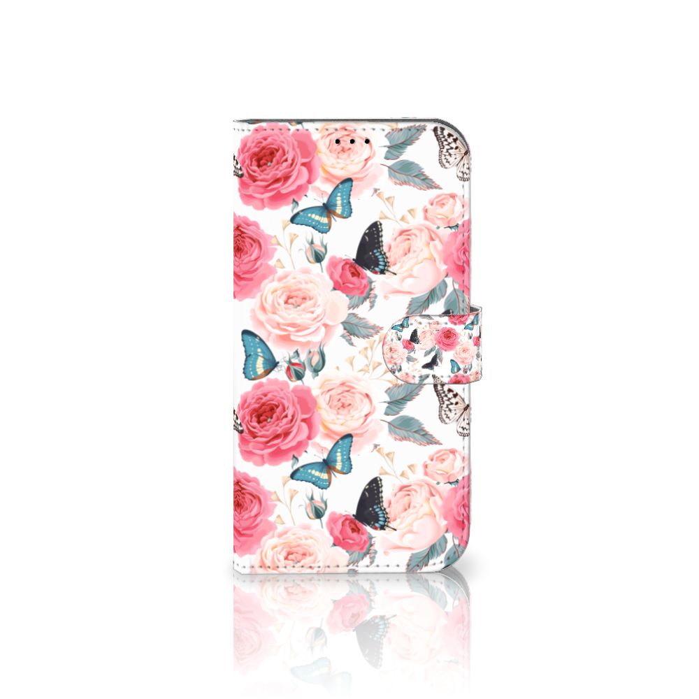 iPhone 14 Plus Hoesje Butterfly Roses