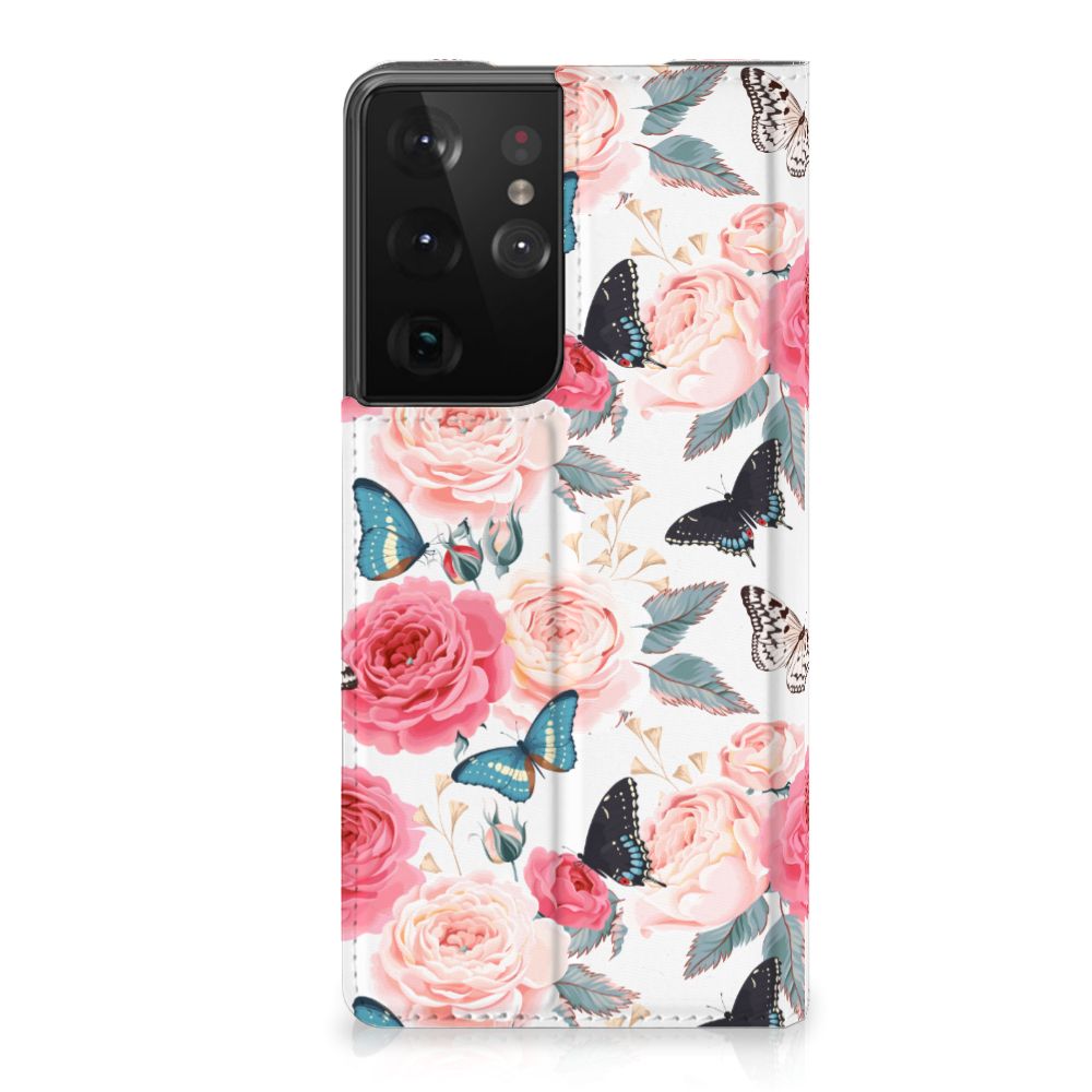 Samsung Galaxy S21 Ultra Smart Cover Butterfly Roses
