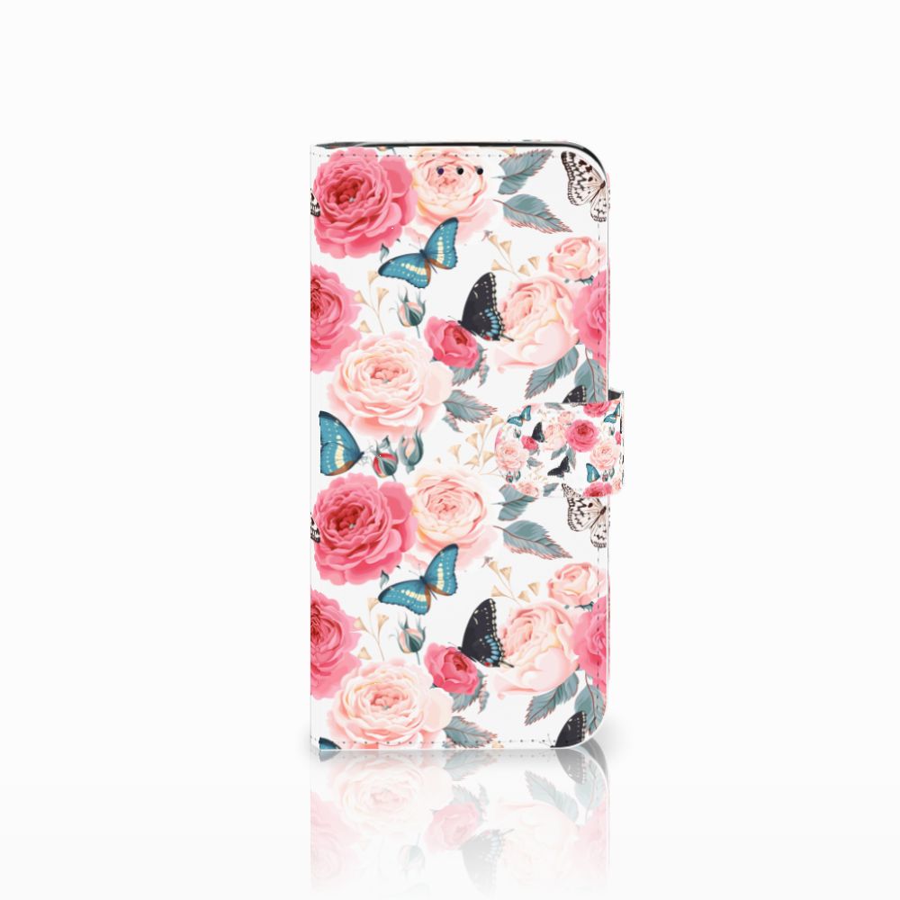 Samsung Galaxy A70 Hoesje Butterfly Roses