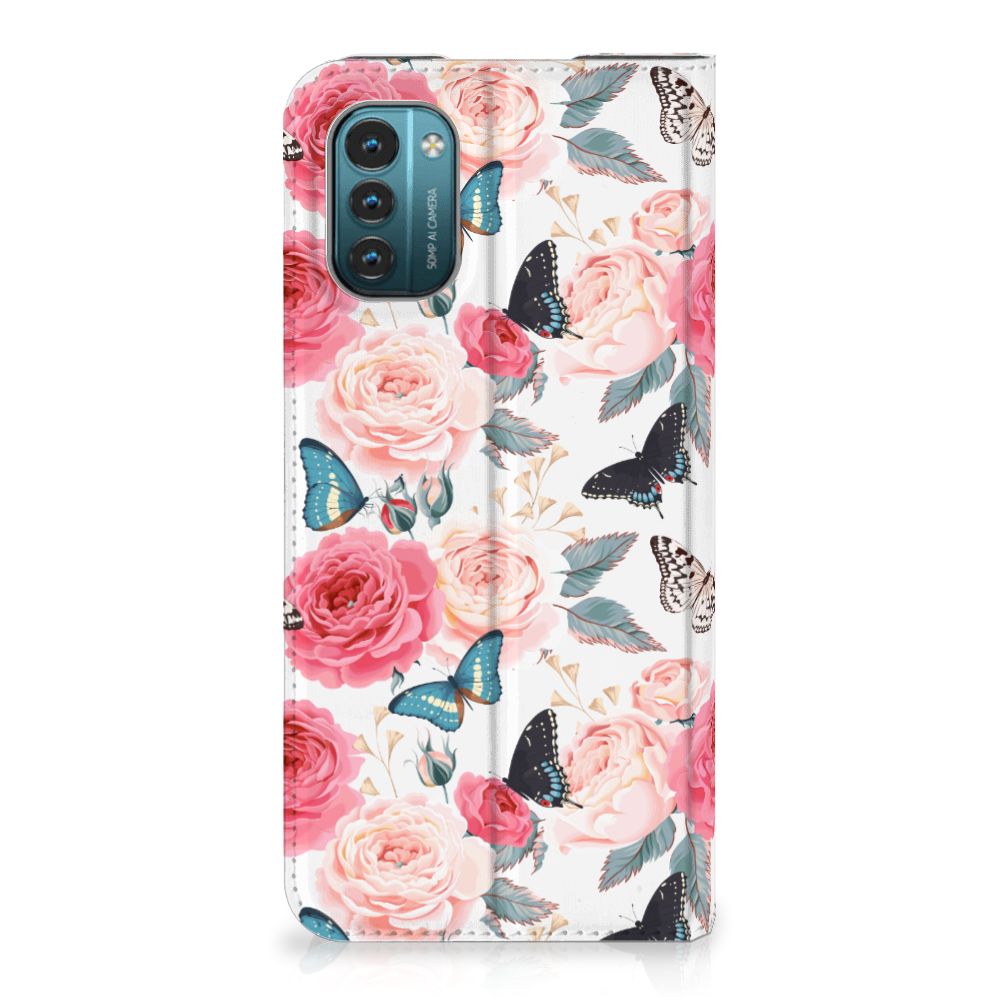 Nokia G11 | G21 Smart Cover Butterfly Roses