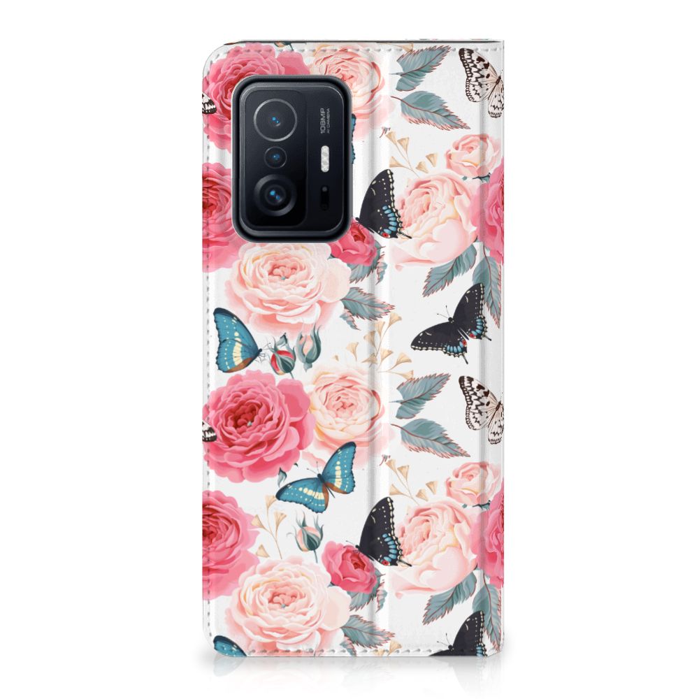 Xiaomi 11T | Xiaomi 11T Pro Smart Cover Butterfly Roses