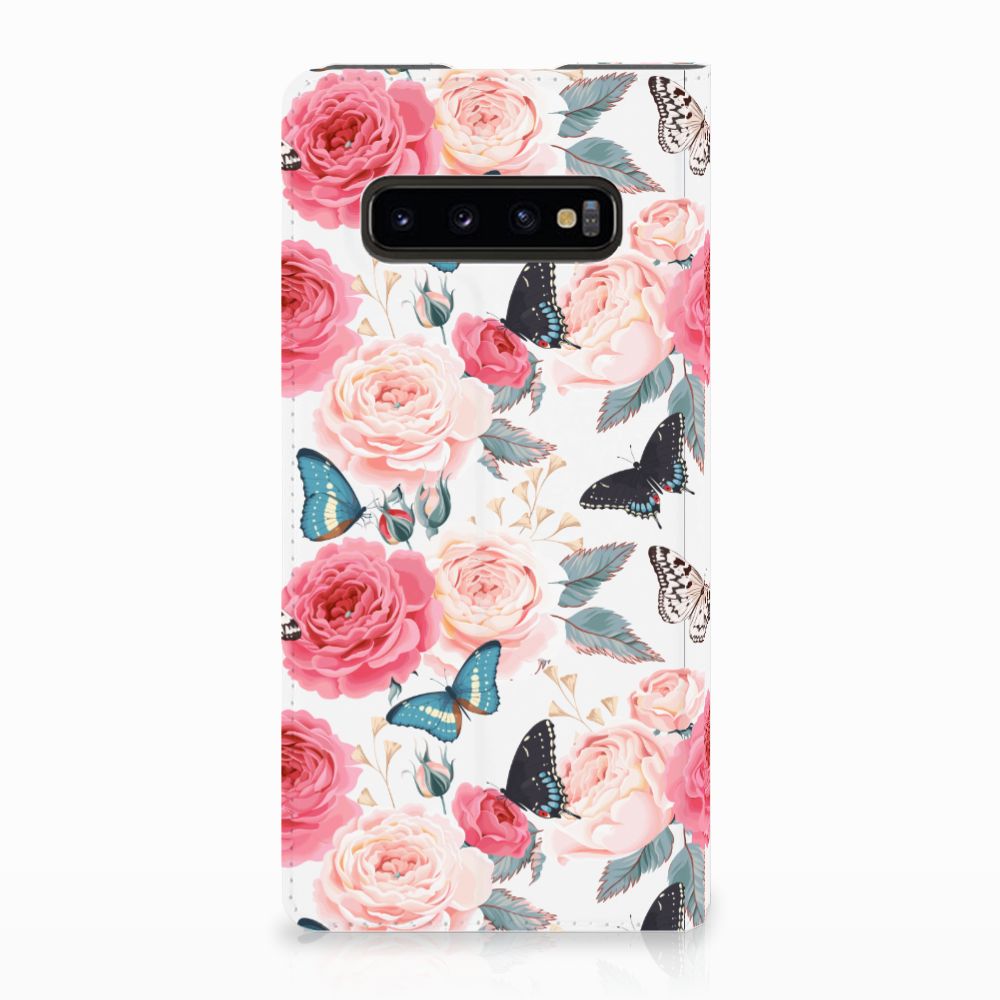 Samsung Galaxy S10 Plus Smart Cover Butterfly Roses