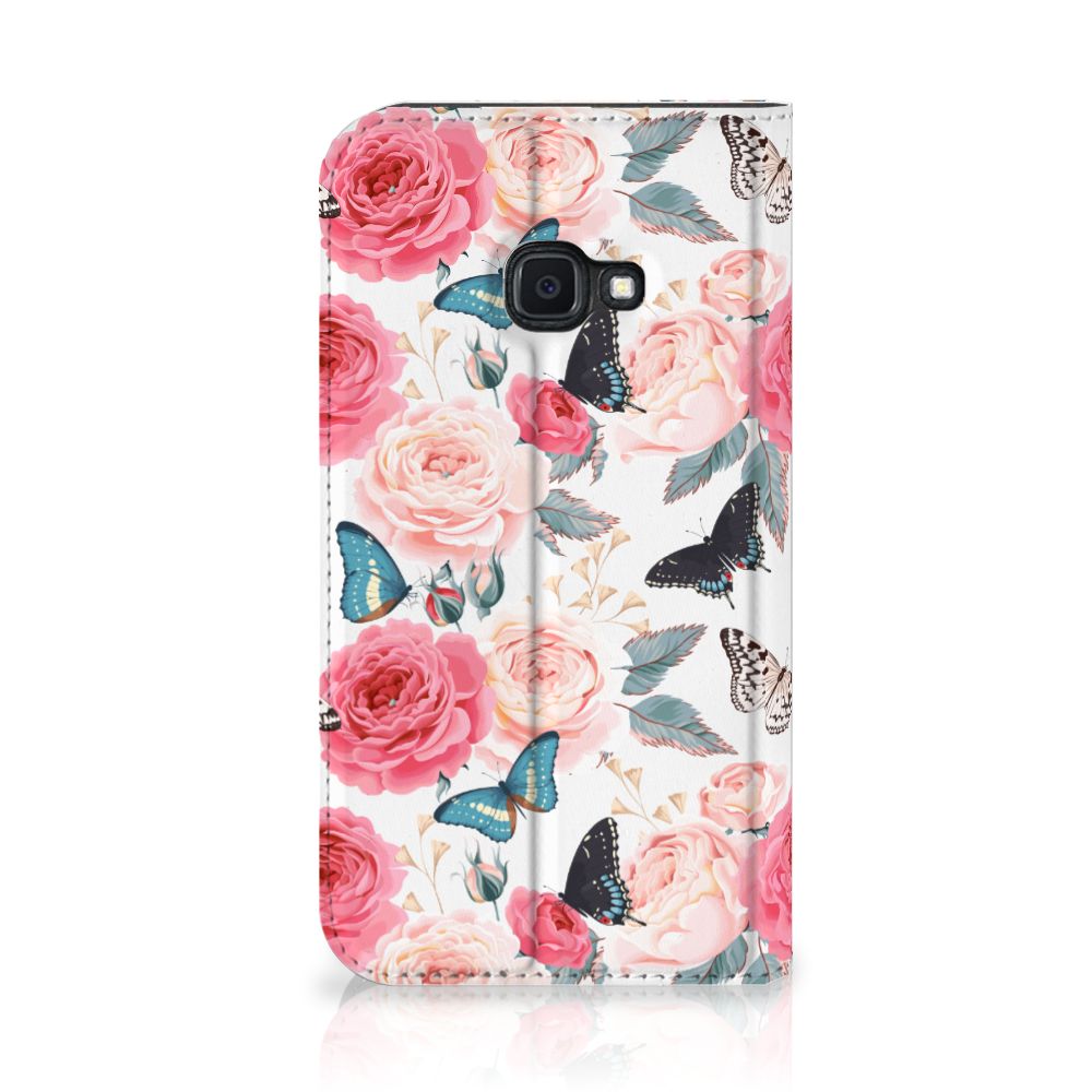 Samsung Galaxy Xcover 4s Smart Cover Butterfly Roses