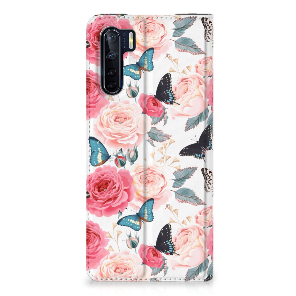 OPPO Reno3 | A91 Smart Cover Butterfly Roses
