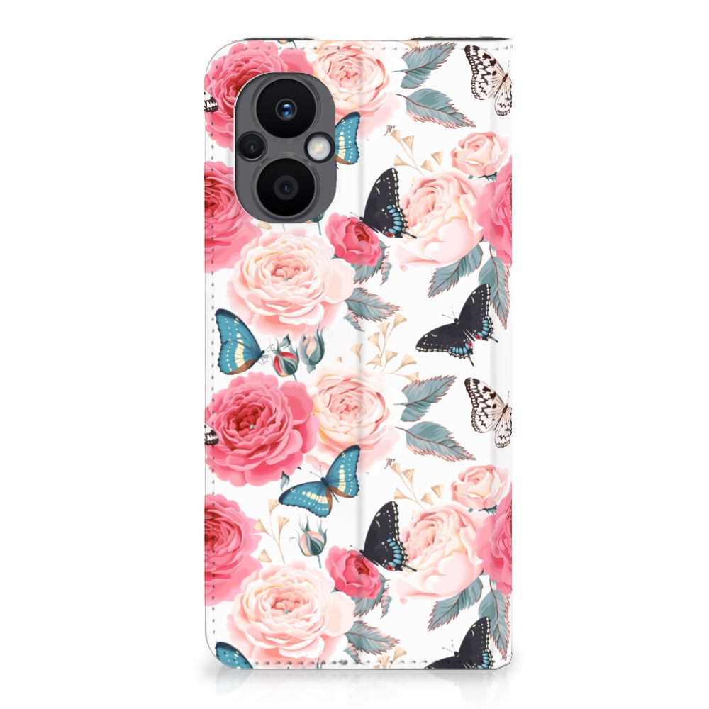 OPPO Reno8 Lite Smart Cover Butterfly Roses