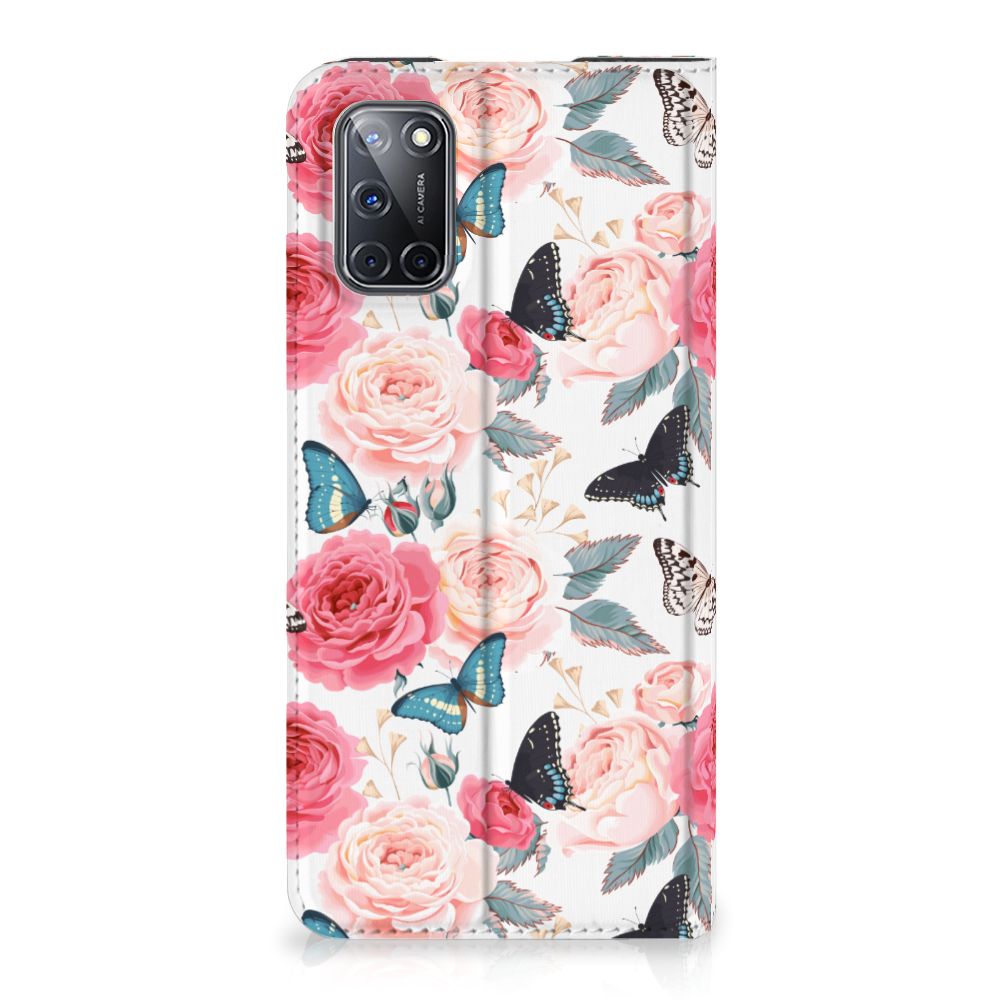 OPPO A52 | A72 Smart Cover Butterfly Roses