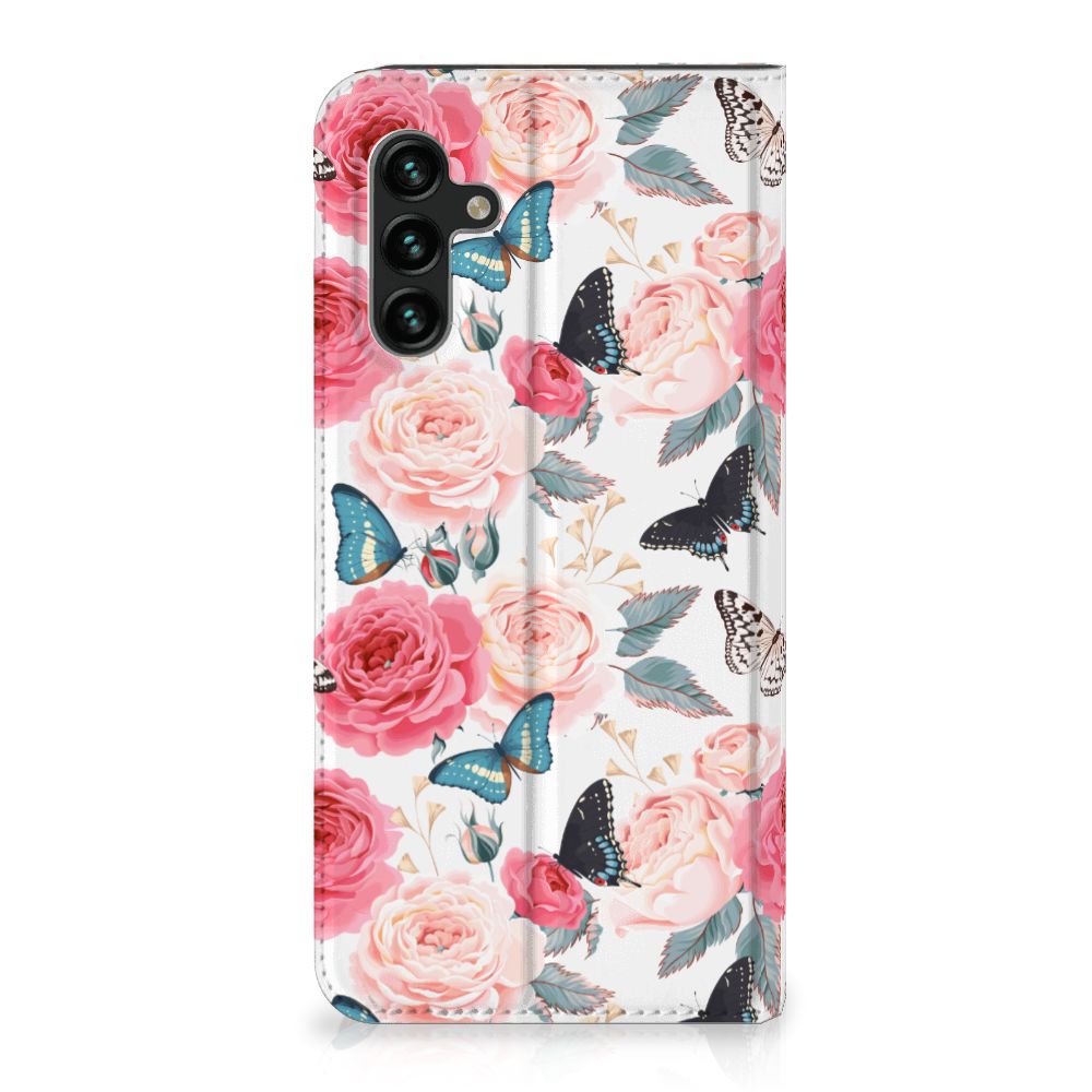 Samsung Galaxy A13 (5G) | Samsung Galaxy A04s Smart Cover Butterfly Roses