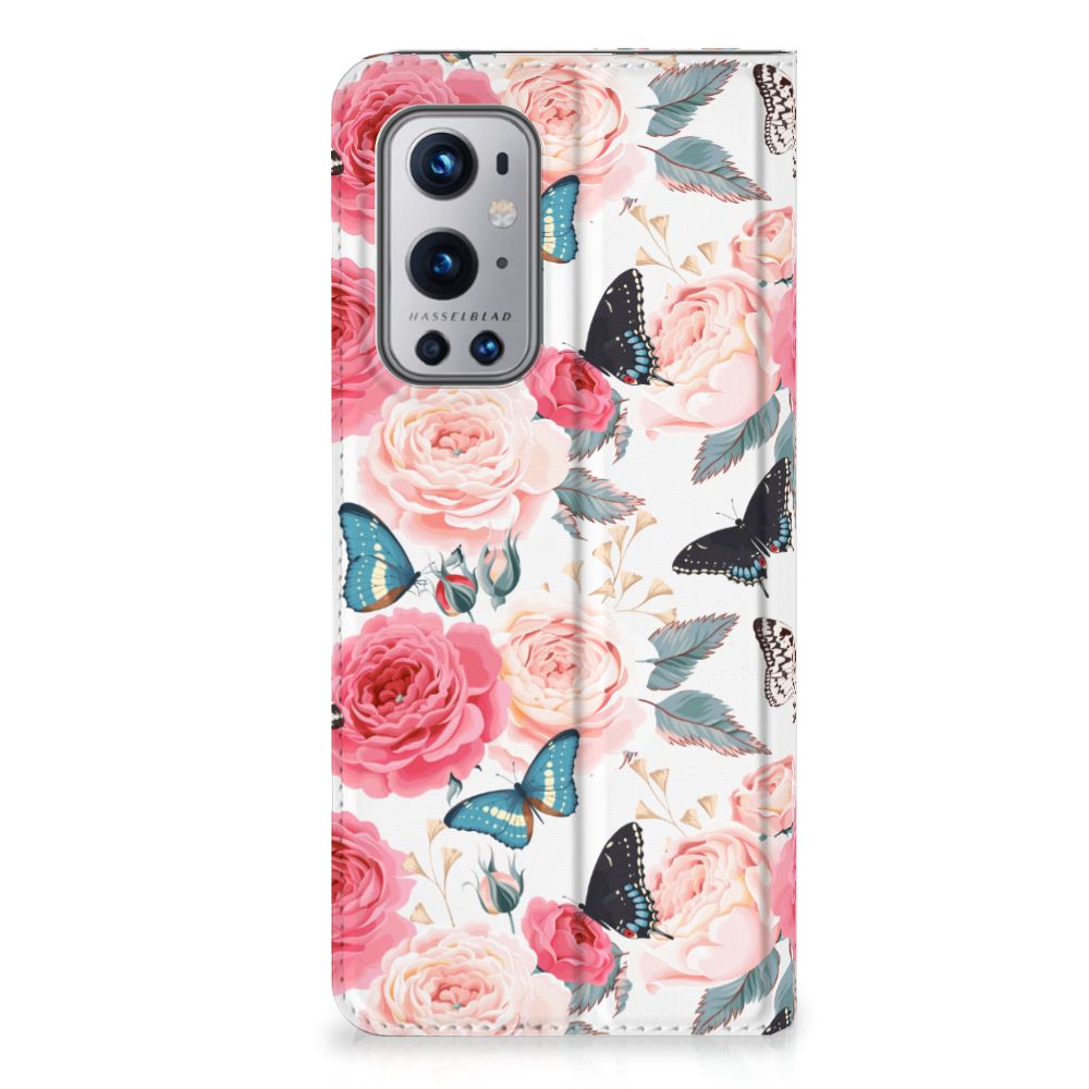 OnePlus 9 Pro Smart Cover Butterfly Roses