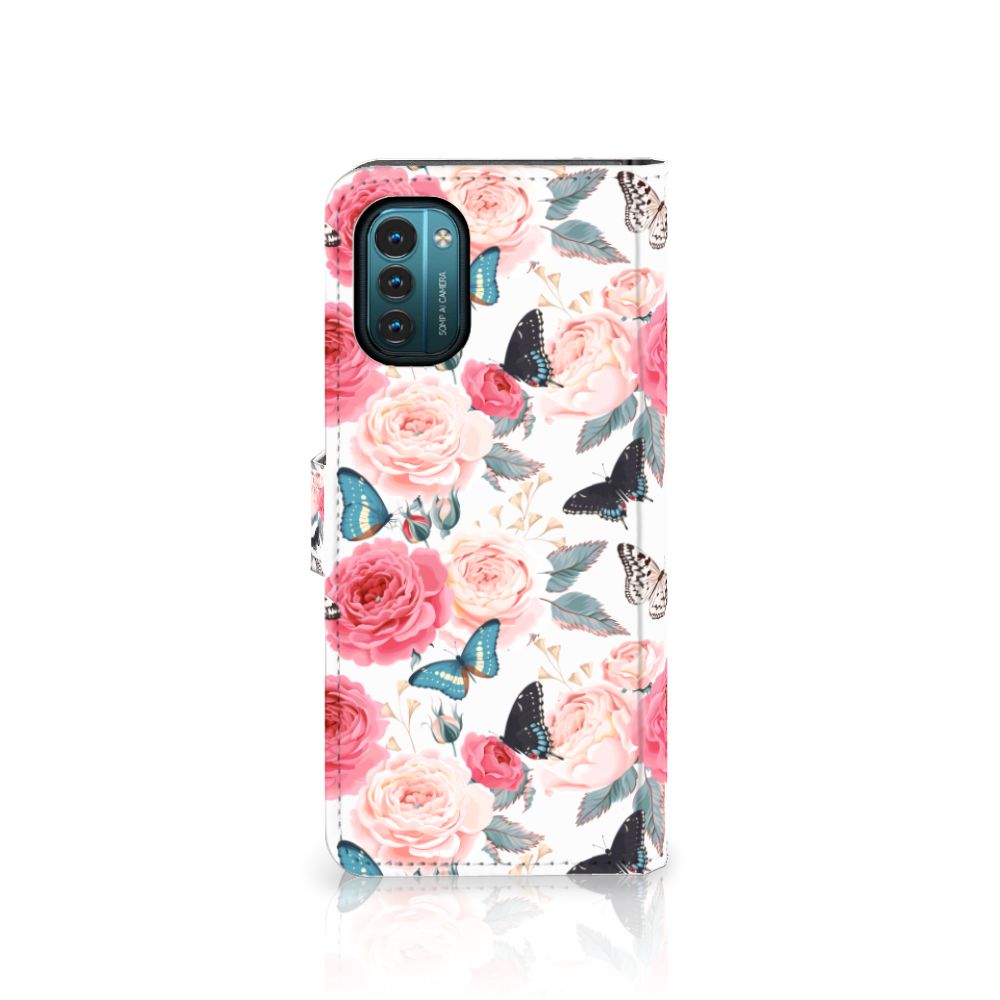 Nokia G11 | G21 Hoesje Butterfly Roses